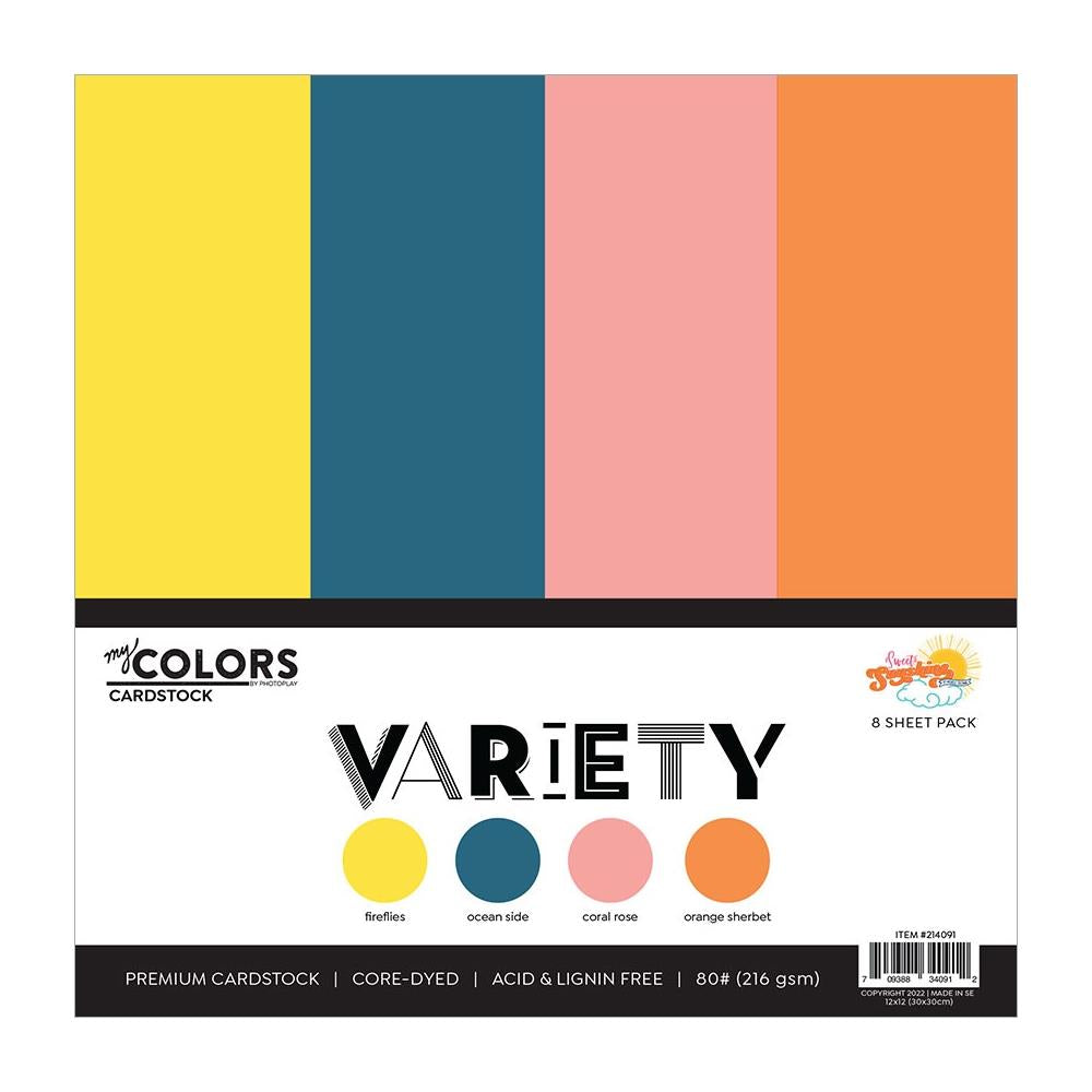 12" x 12" Stickers Cardstock- Sweet Sunshine Collection - Photoplay