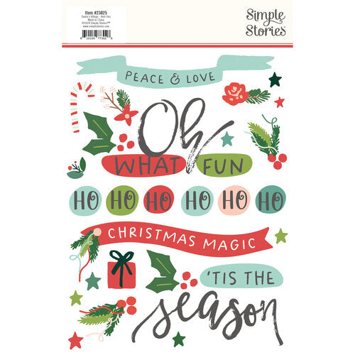 Santa's Village Rub Ons - Simple Stories