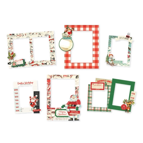 Simple Vintage Holly Jolly Chipboard Frames - Simple Stories