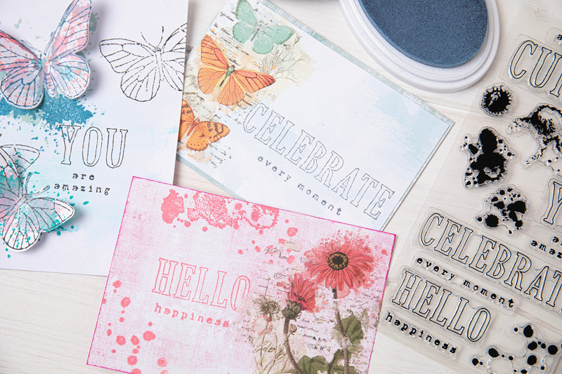 View 2 of Hello You Sentiments Clear Stamps Set 13PK by 49 and Market - Sizzix