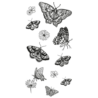 Nature Butterflies Clear Stamp Set by Lisa Jones - Sizzix
