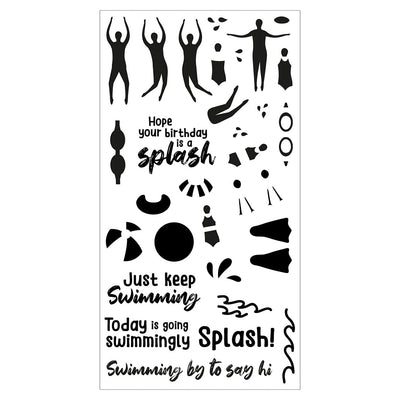 View 3 of Synchronized Swimmers Clear Stamps by Catherine Pooler - Sizzix