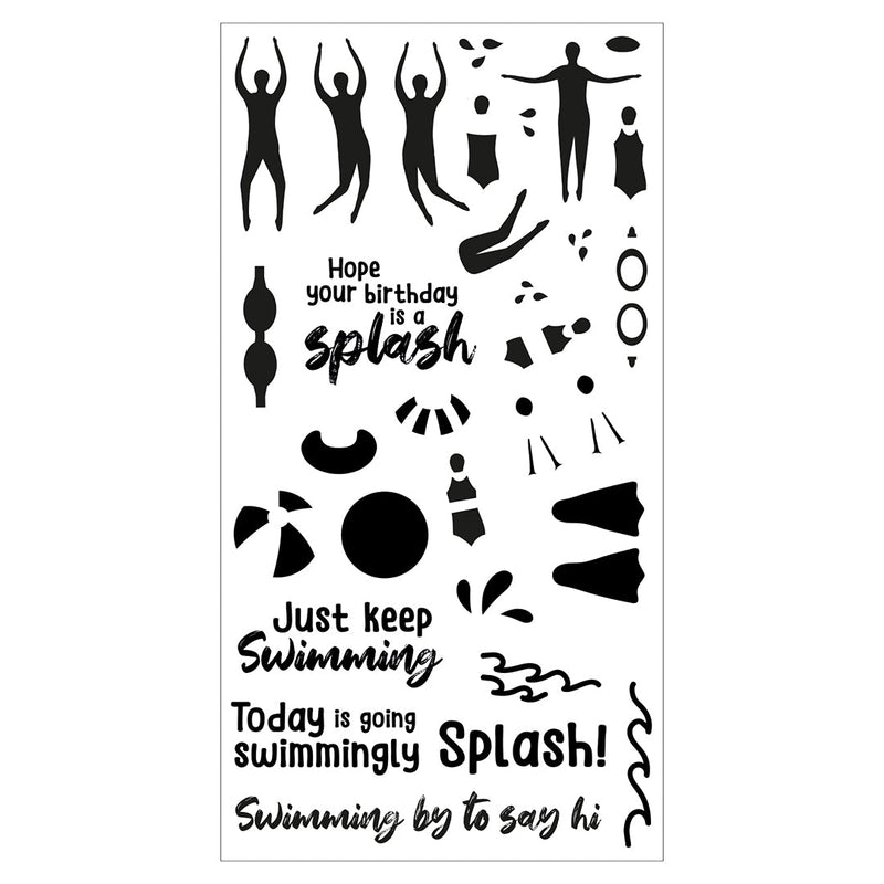 View 3 of Synchronized Swimmers Clear Stamps by Catherine Pooler - Sizzix