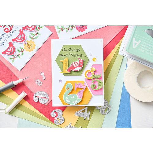 Folk Numbers Thinlits Die Set by Catherine Pooler - Sizzix