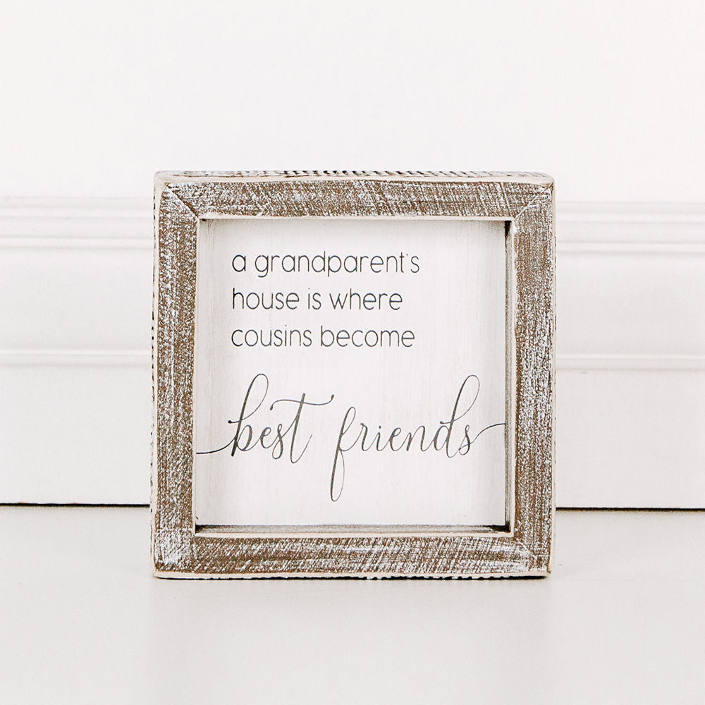 Cousins Wood Frame Sign