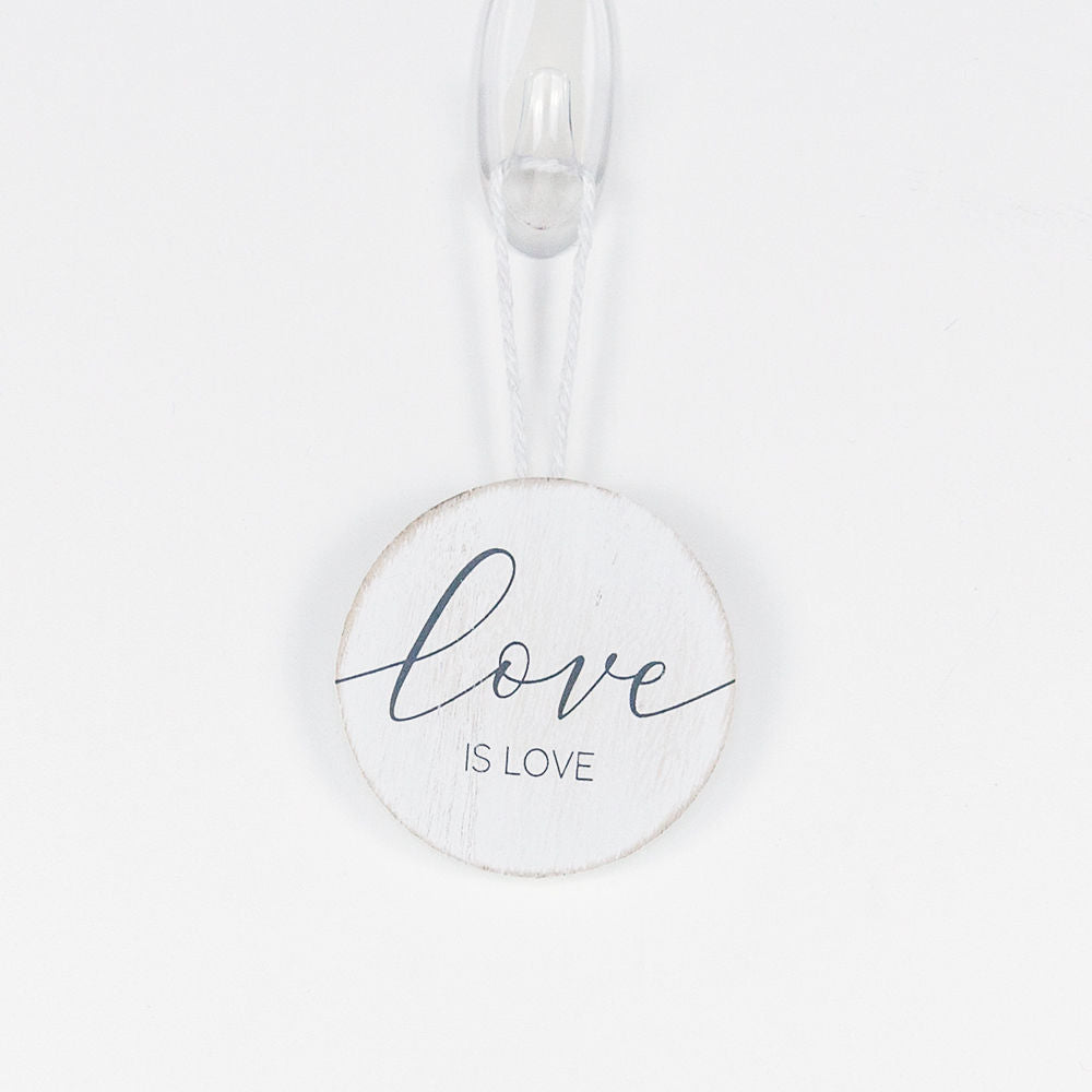 Love Is Love Wood Ornament