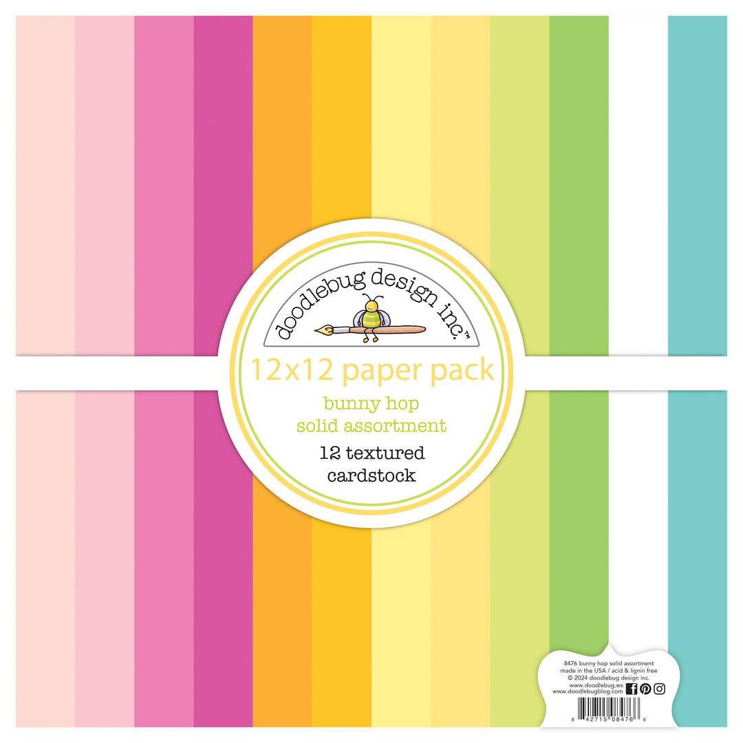 Bunny Hop Textured Cardstock - Doodlebug