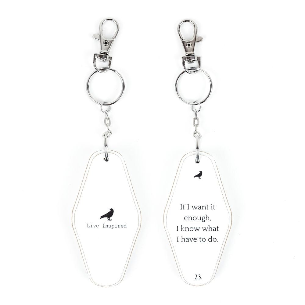 Reversible Wood Keychain - Live Inspired