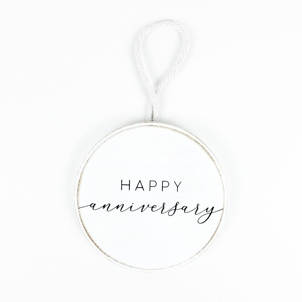 Anniversary Wood Ornament
