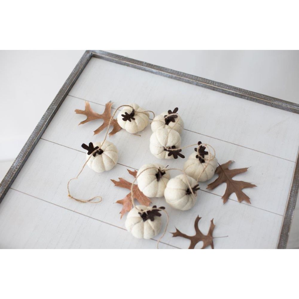 Felt Pumpkin Garland