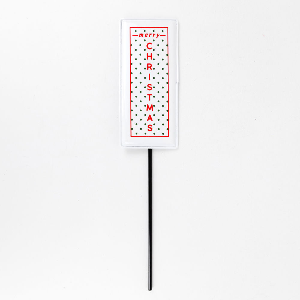 Merry Christmas Metal Stake