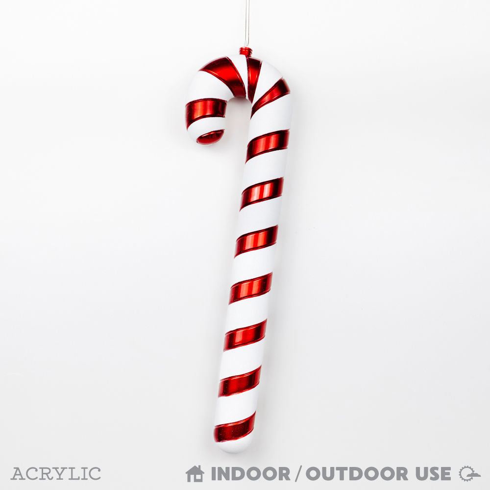 24" Acrylic Candy Cane Ornament