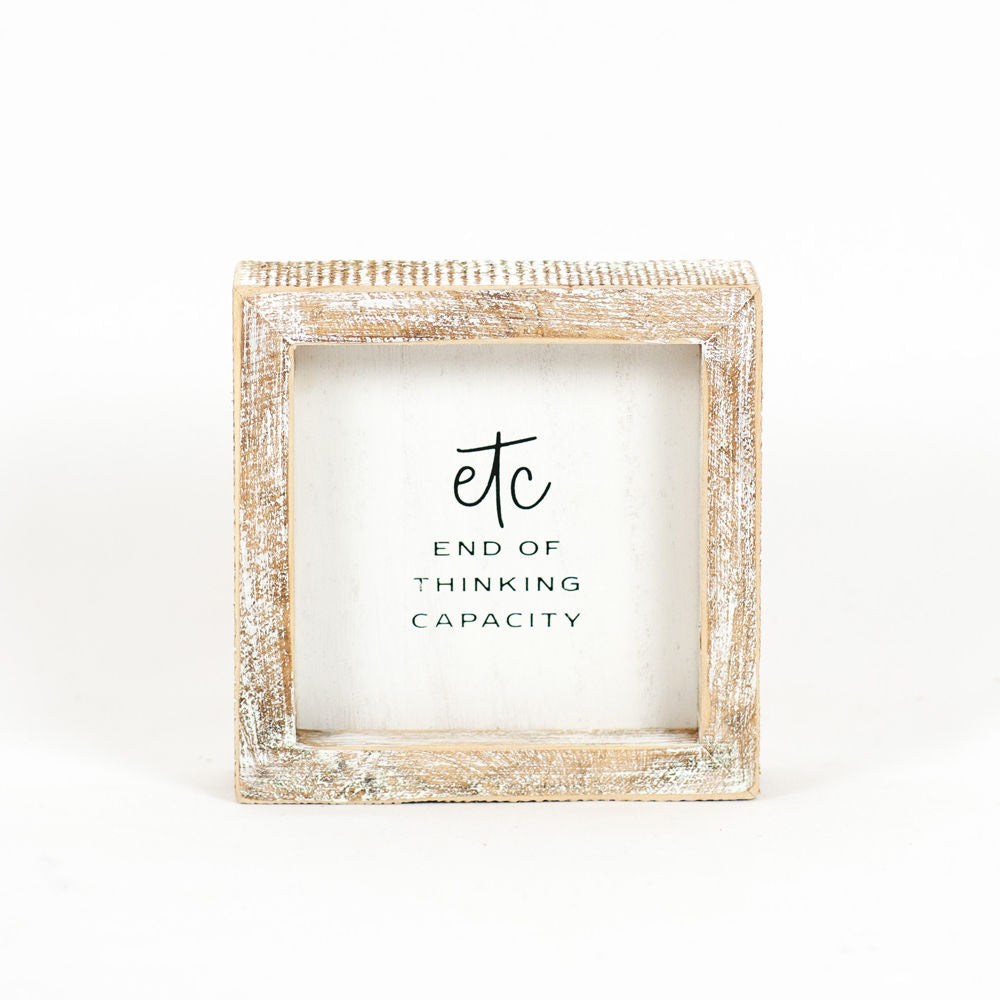 5x5 Typewriter Wood Frame Sign