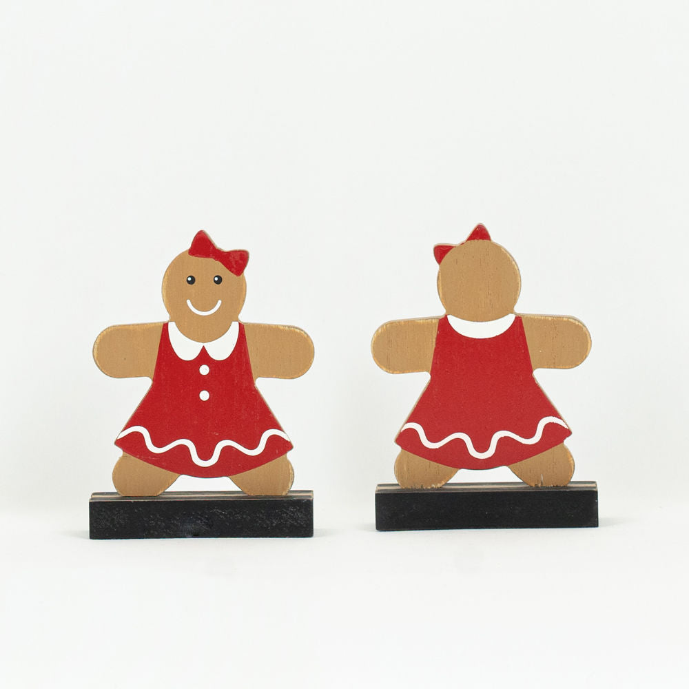 Gingerbread Girl Wood Cutout