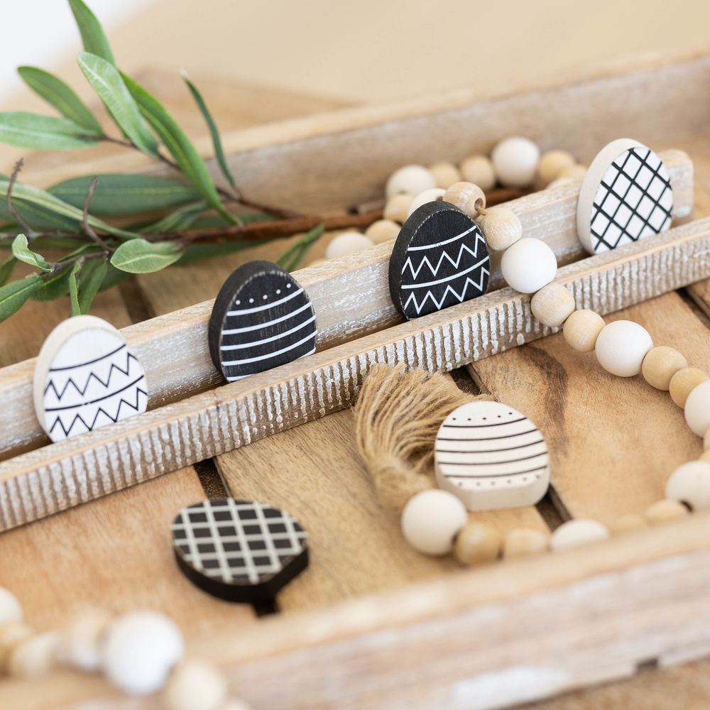 Wood Eggs Set of 6