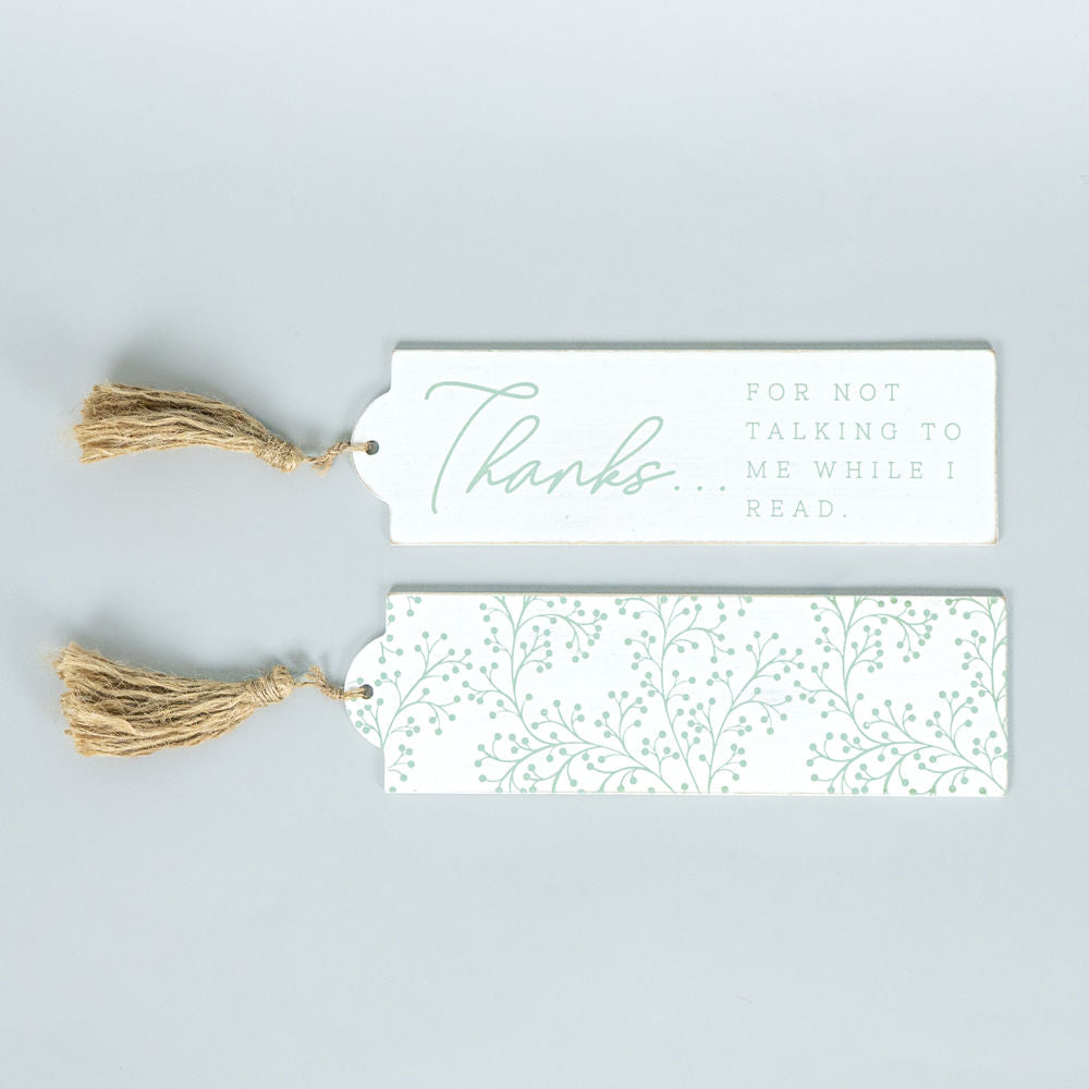 Thanks Wood Bookmark