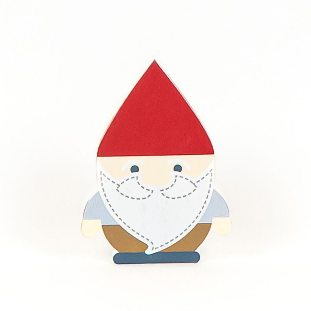 Stars & Stripes Reversible Wooden Gnome Shape