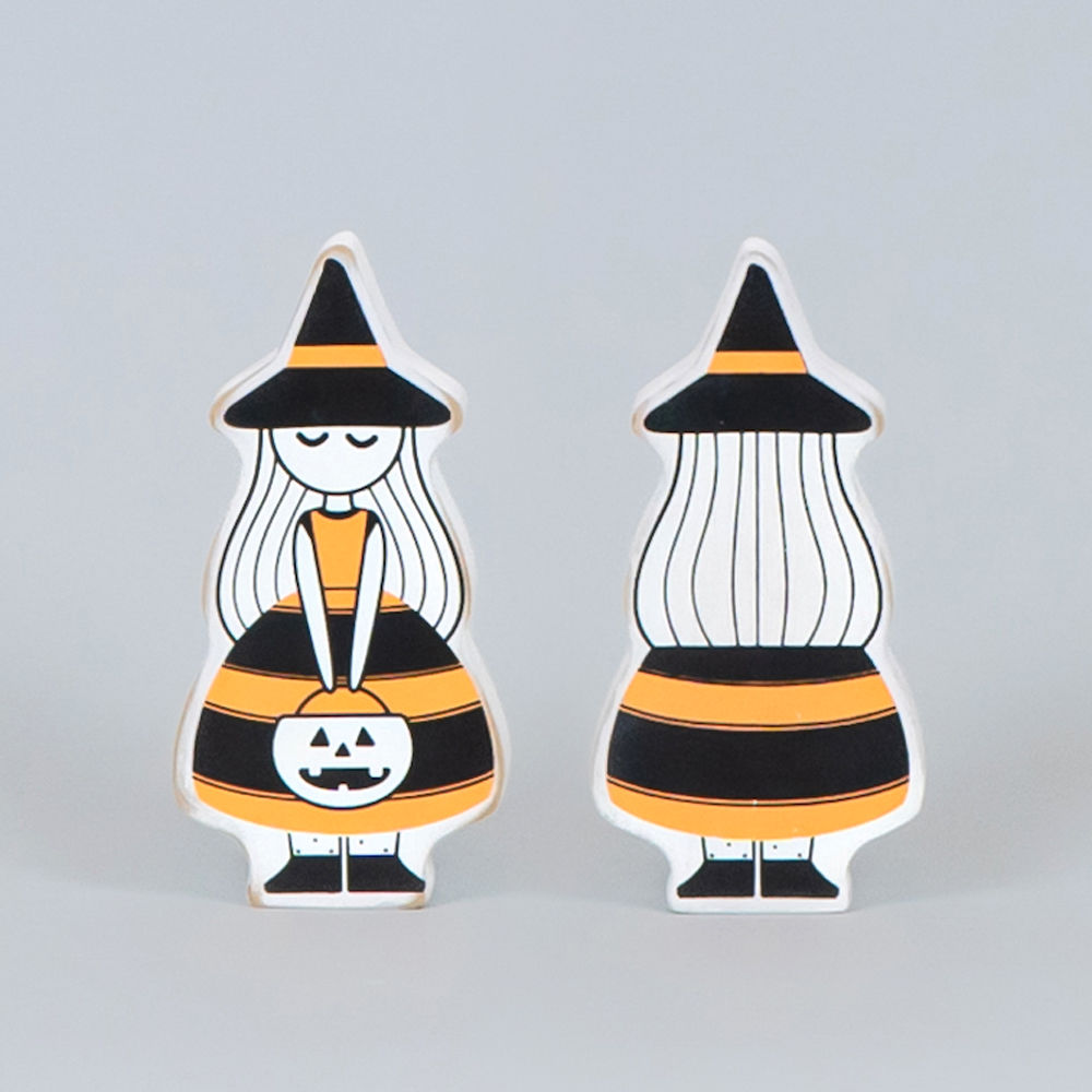Witch Trick or Treat Wood Sign