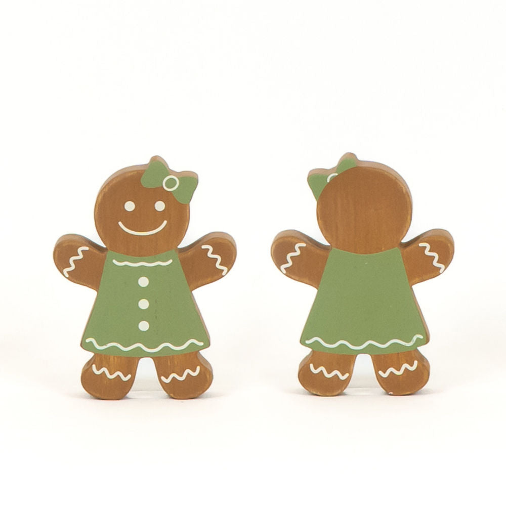 Chunky Gingerbread Wood Shape - Multicolor