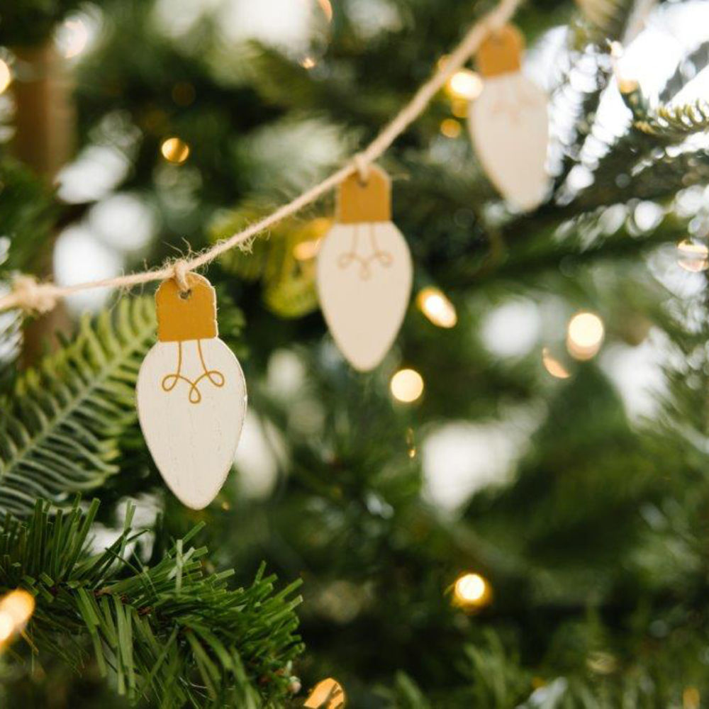 Wood Christmas Garland