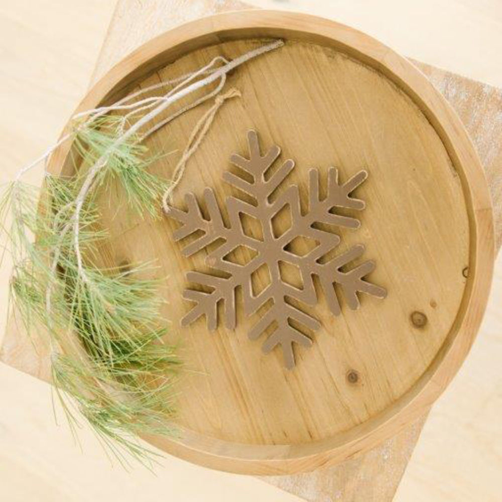 Wood Snowflake Ornament - Winter Wishes Collection
