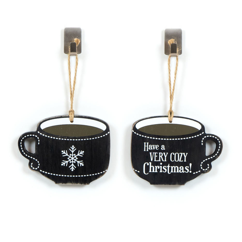 Cozy Wood Ornament Tag