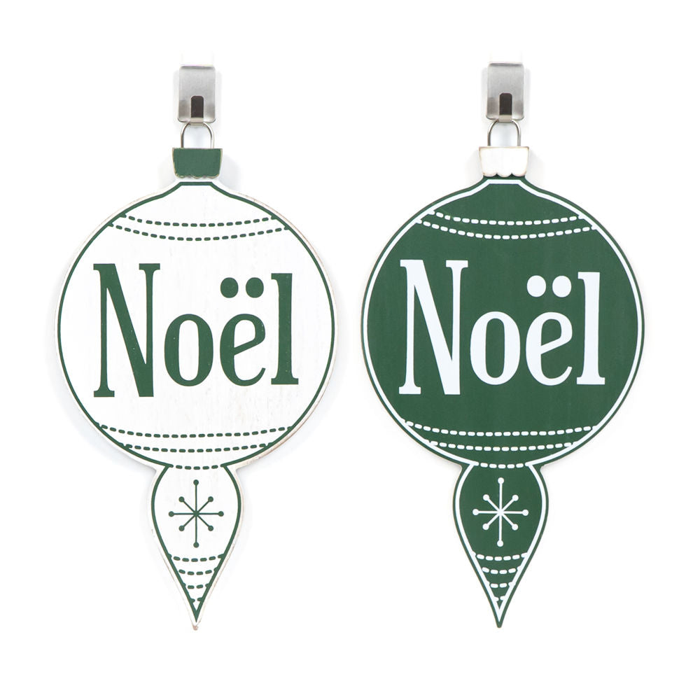 NOEL Wood Ornament