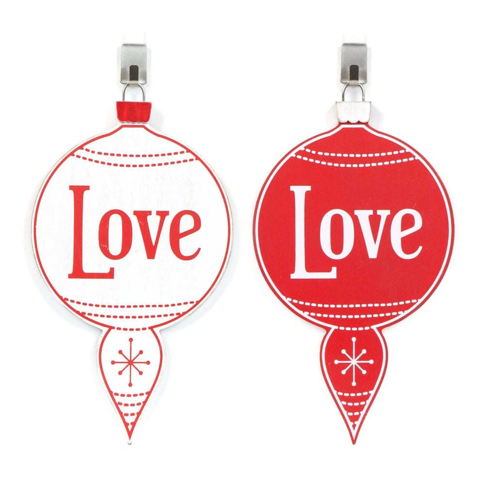 Love Wood Ornament