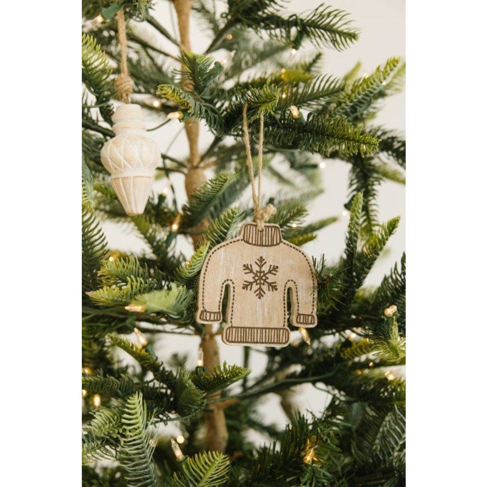 Wood Sweater Ornament