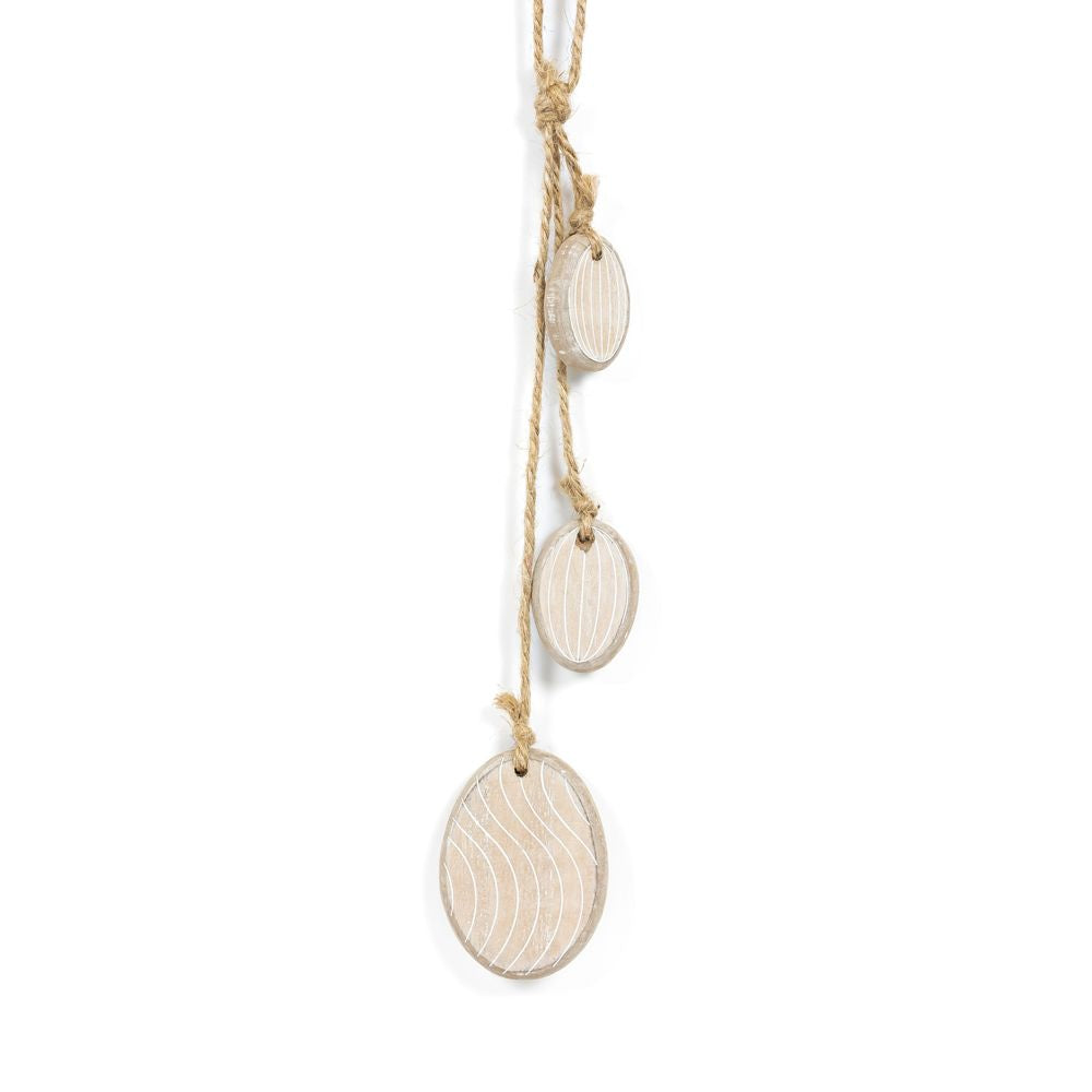 Wood Egg Dangles