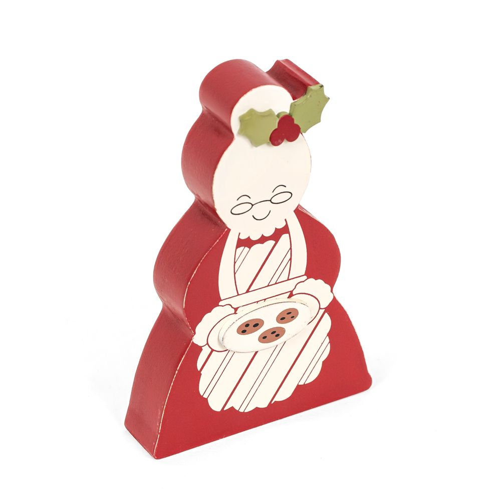 Mrs. Claus Chunky Wood Shape