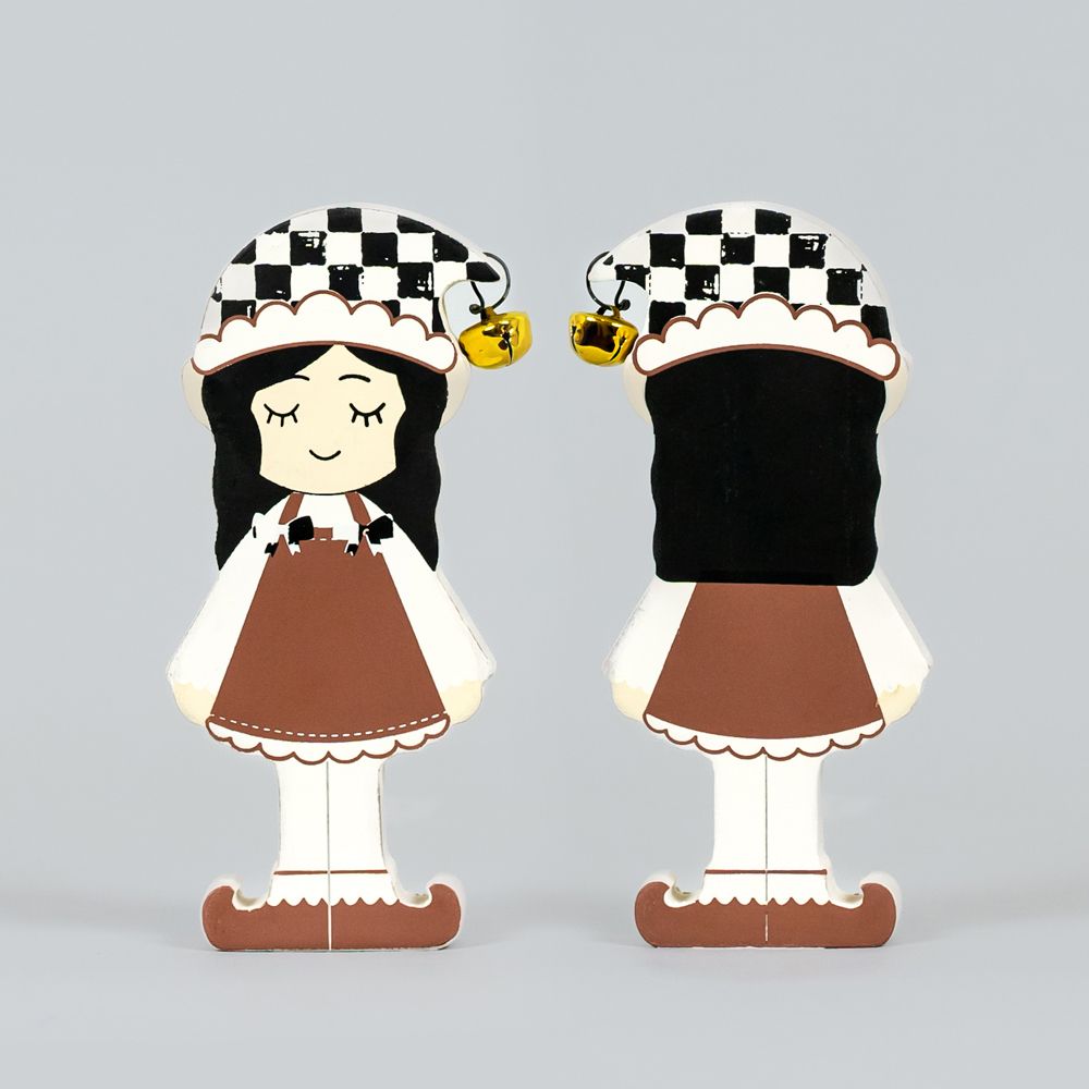 Girl Elf Wood Shape - Checking It Twice Collection