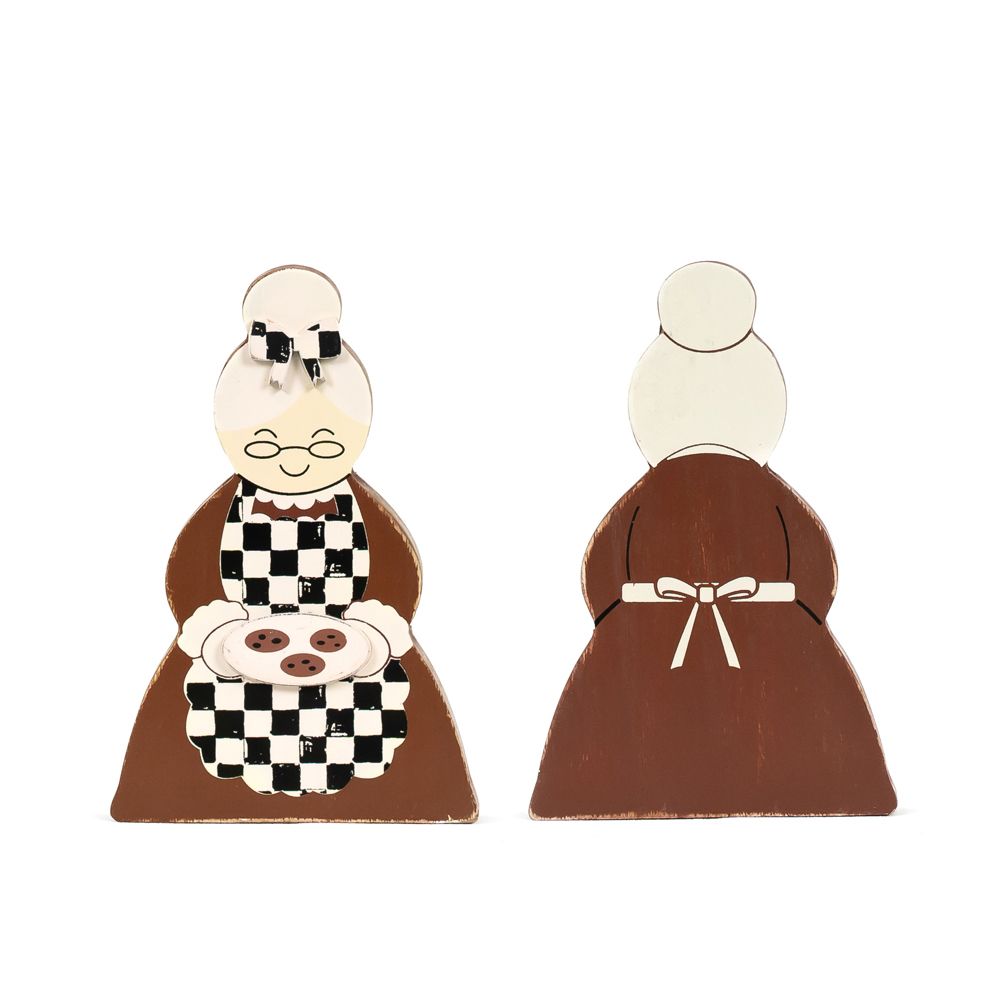 Mrs. Claus Wood Shape