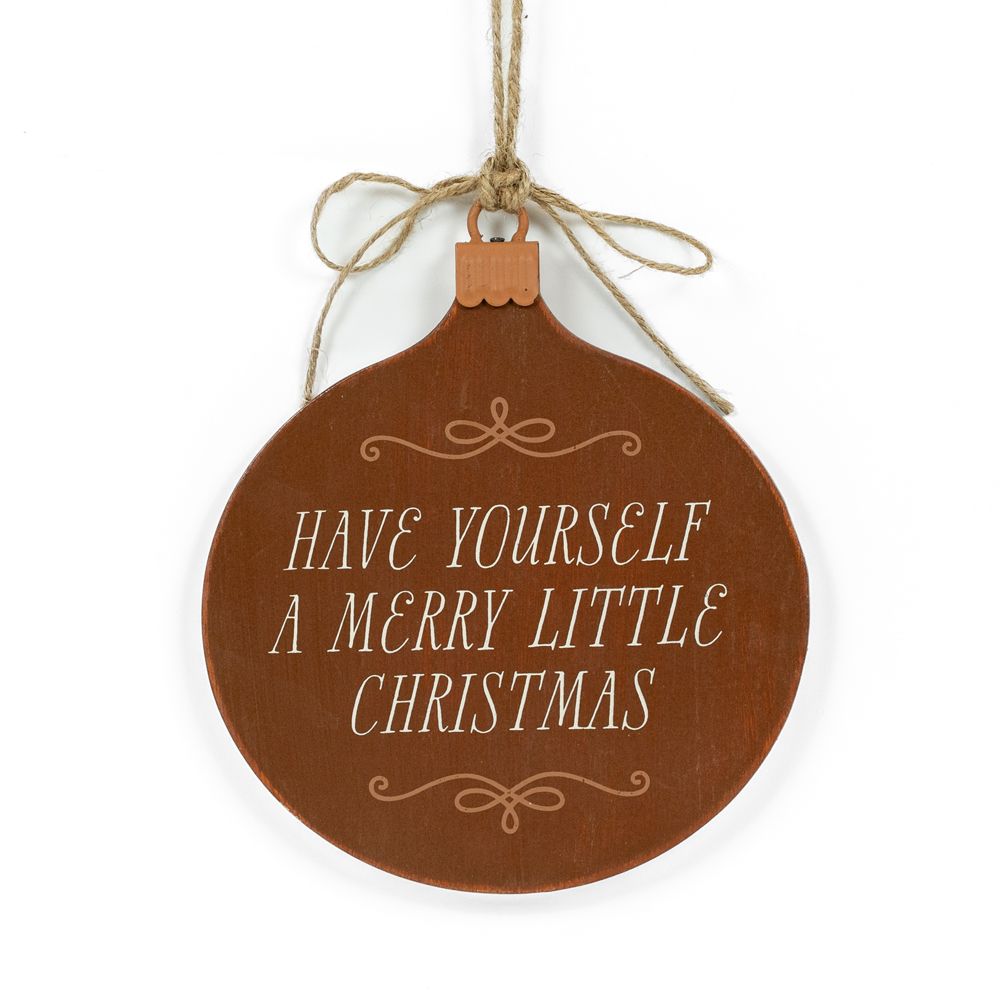 Checking It Twice Wood Hanging Plaque
