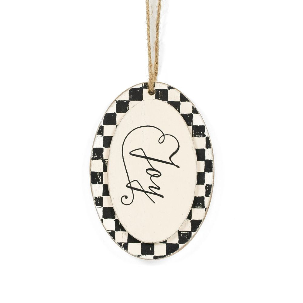 JOY Wood Ornament
