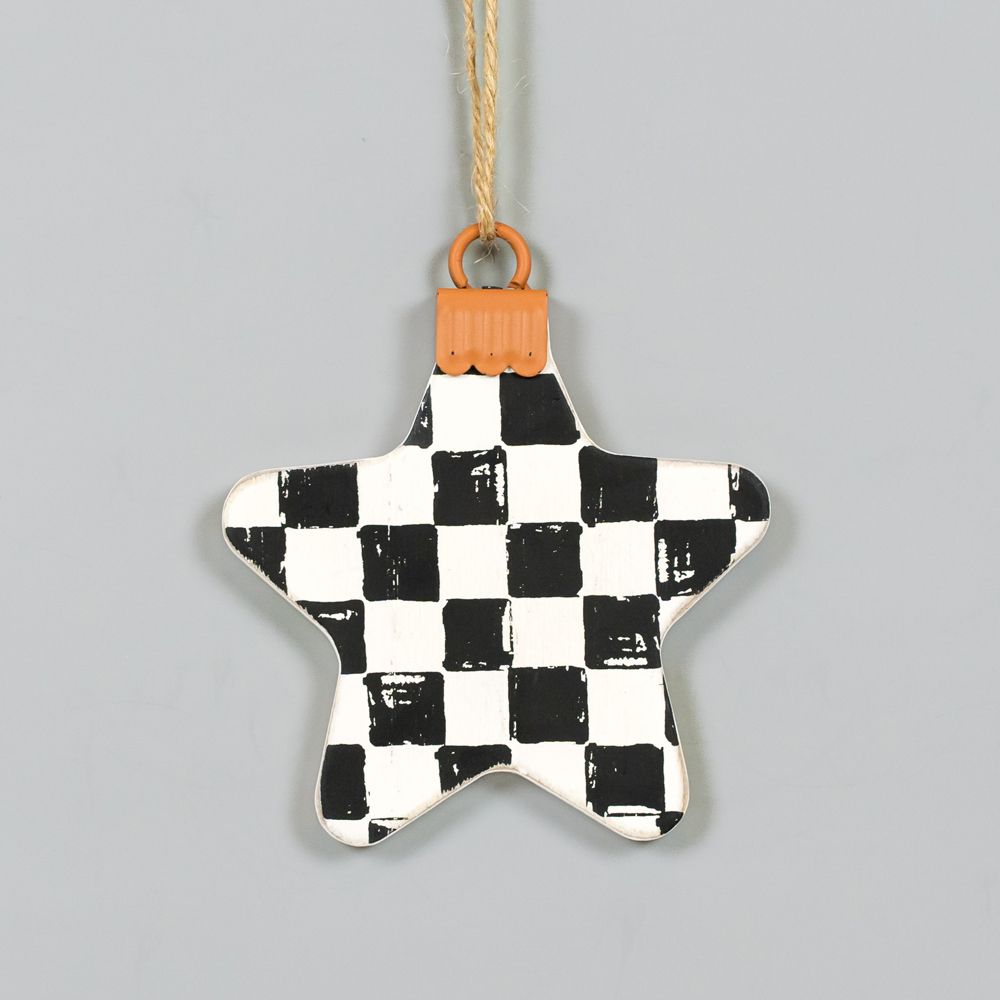 Wood Star Holiday Ornament