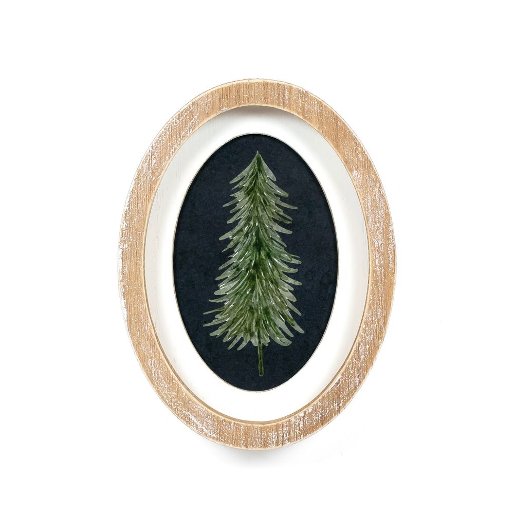 Holiday Flora & Fauna Wood Frame Sign
