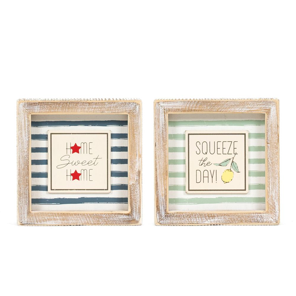 Home Sweet Home/Squeeze the Day Reversible Wood Sign