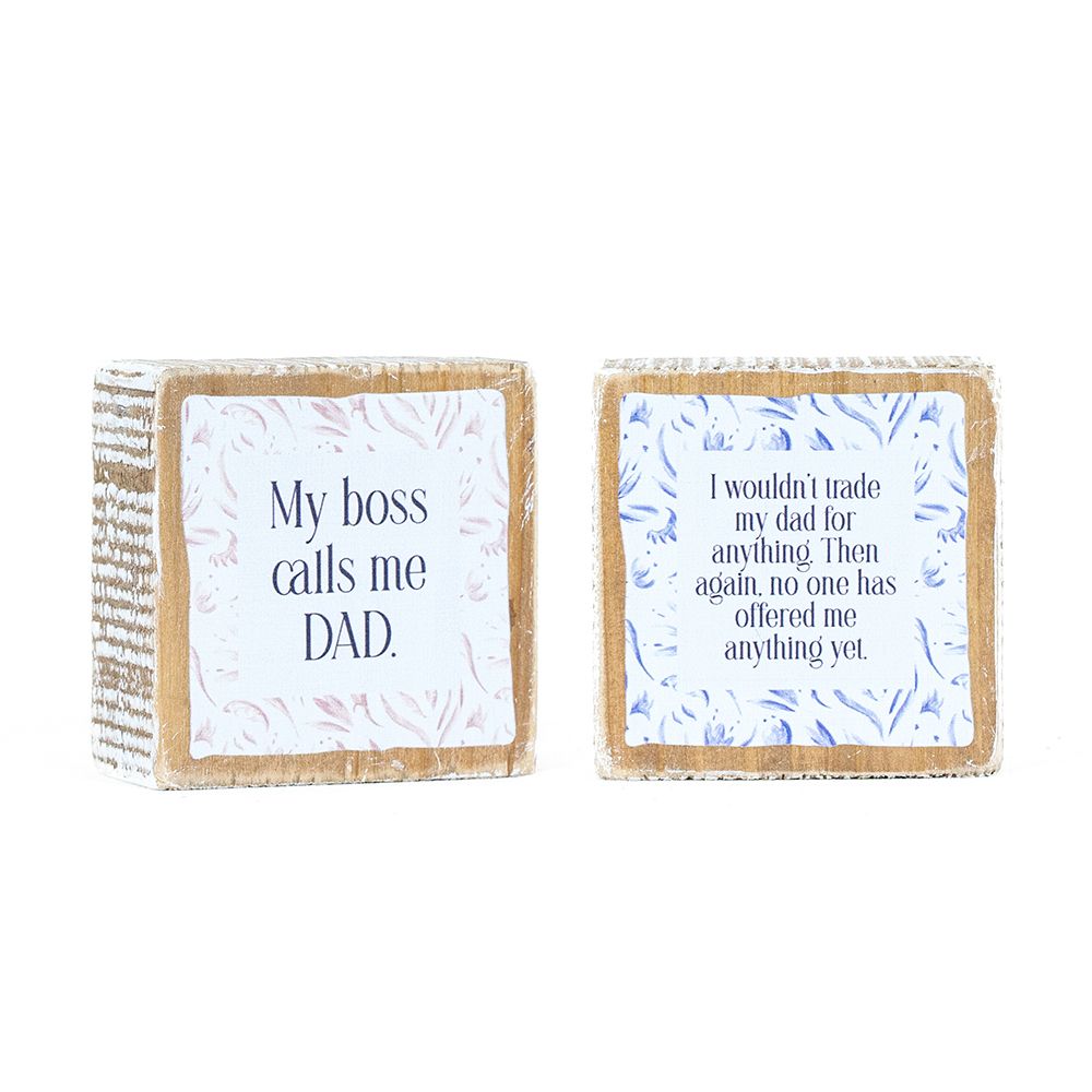 Reversible Wood Frame Sign - Dad/Anything