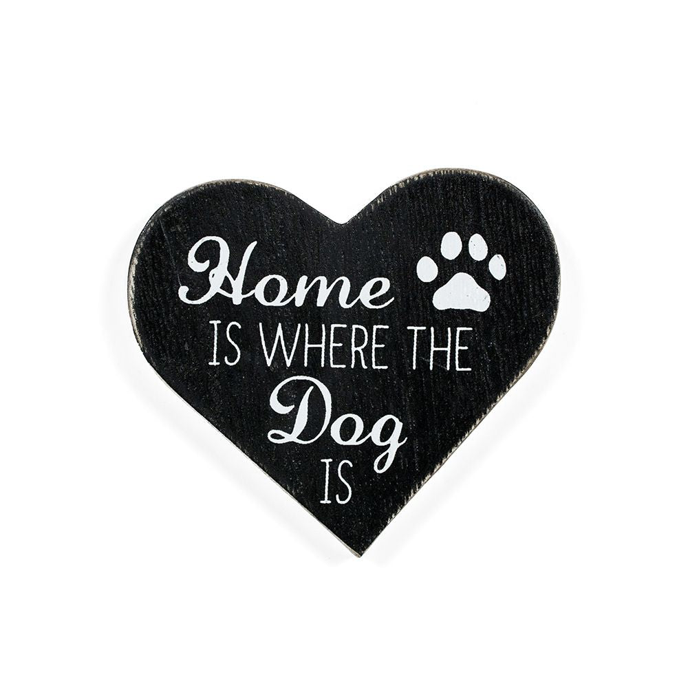 Dog Home Wood Magnet