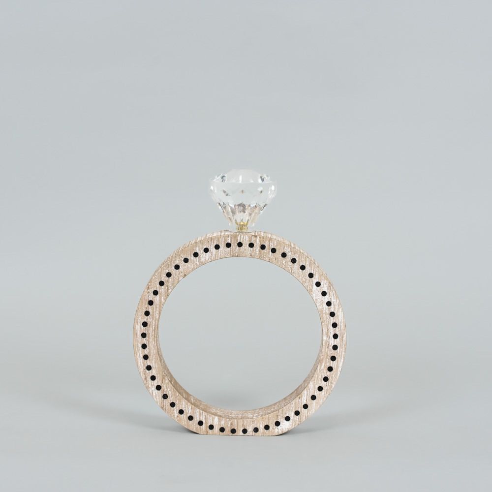 Wood Chunky Ring Shape - You & Me Collection