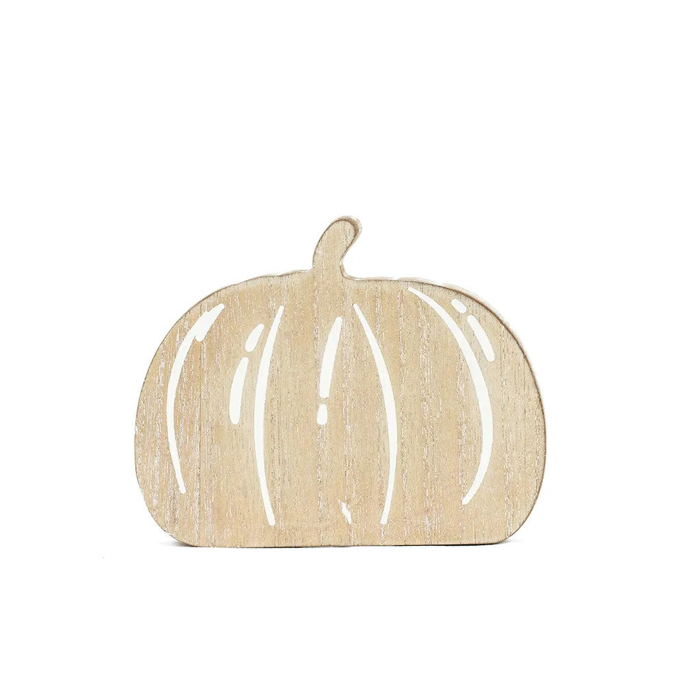 Wood Chunky Pumpkin