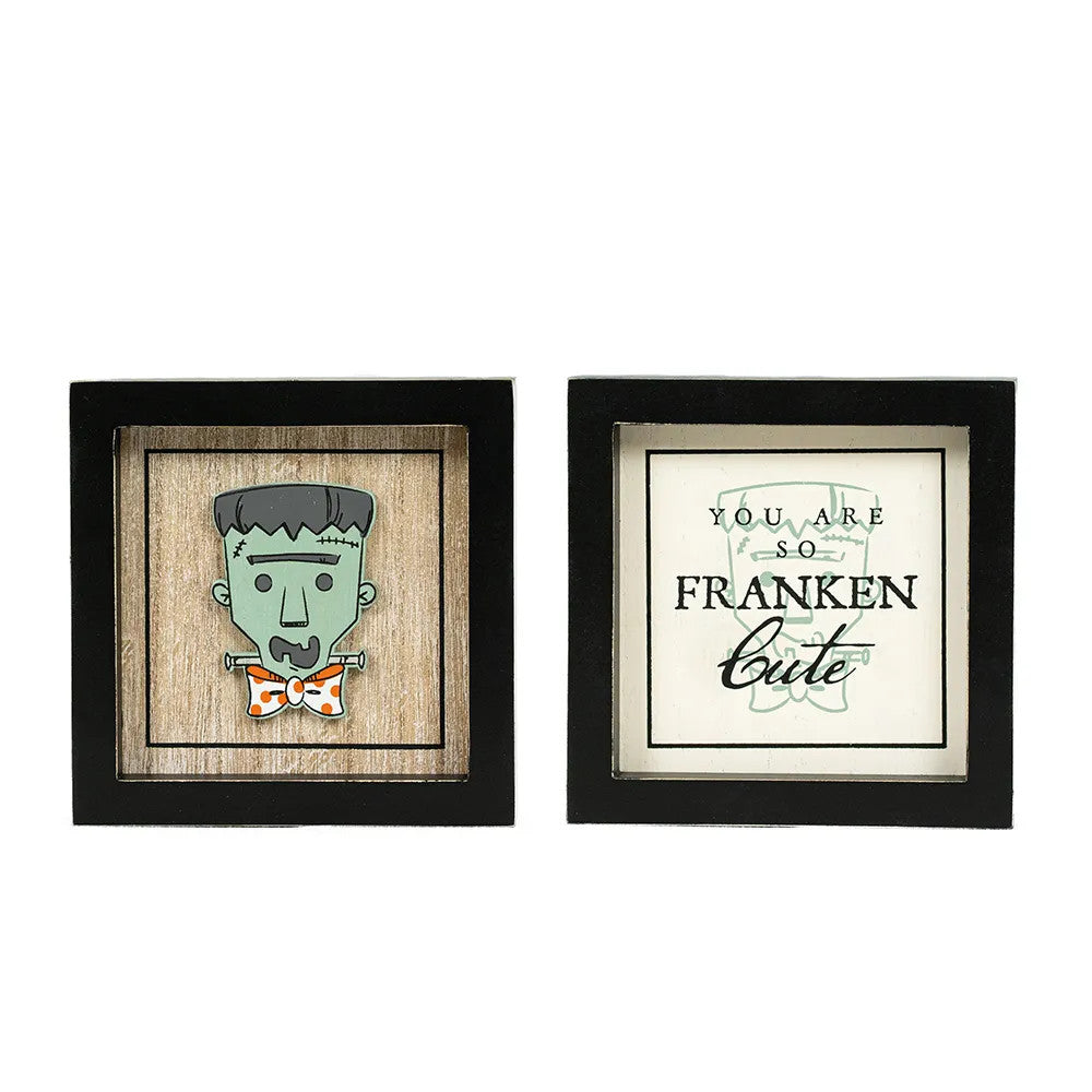 Sweet & Spooky Reversible Wood Frame Sign
