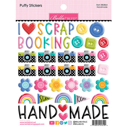 Handmade Puffy Stickers - Let's Scrapbook! - Bella Blvd