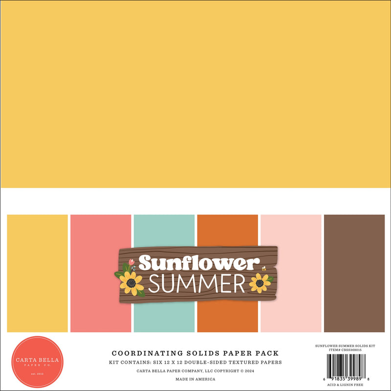 Sunflower Summer Solids Kit - Carta Bella
