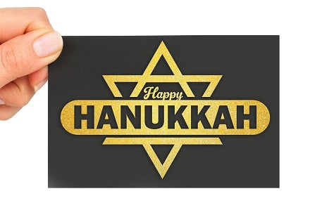 Happy Hanukkah Greeting Card SVG Image File Download