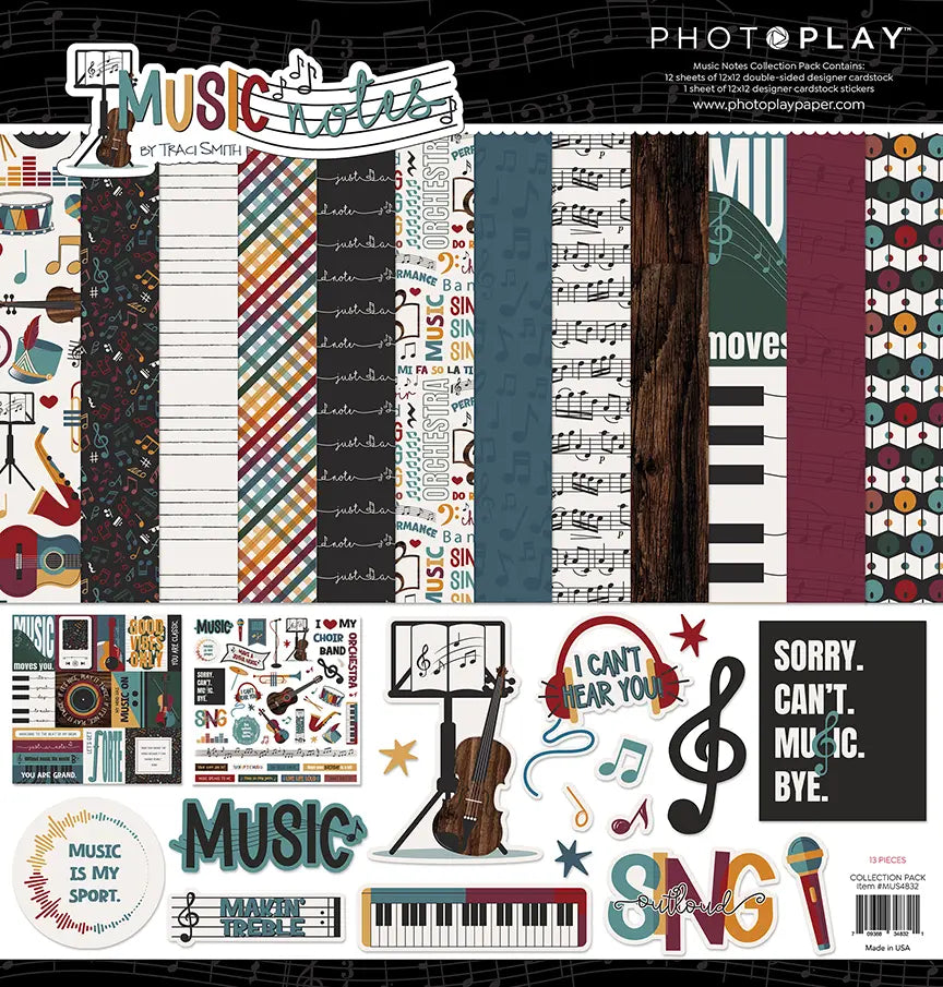 Music Notes Scrapbook Collection Pack - PhotoPlay