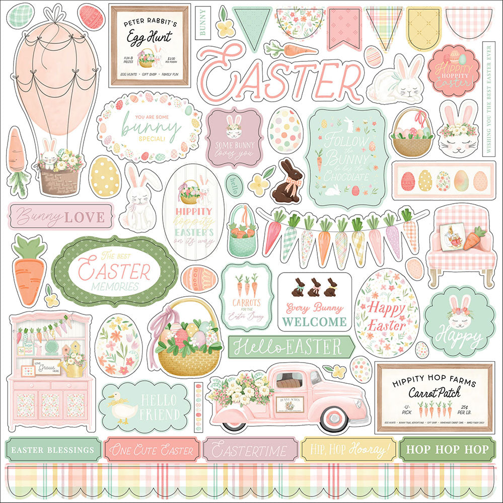 Here Comes Easter Element Sticker - Carta Bella