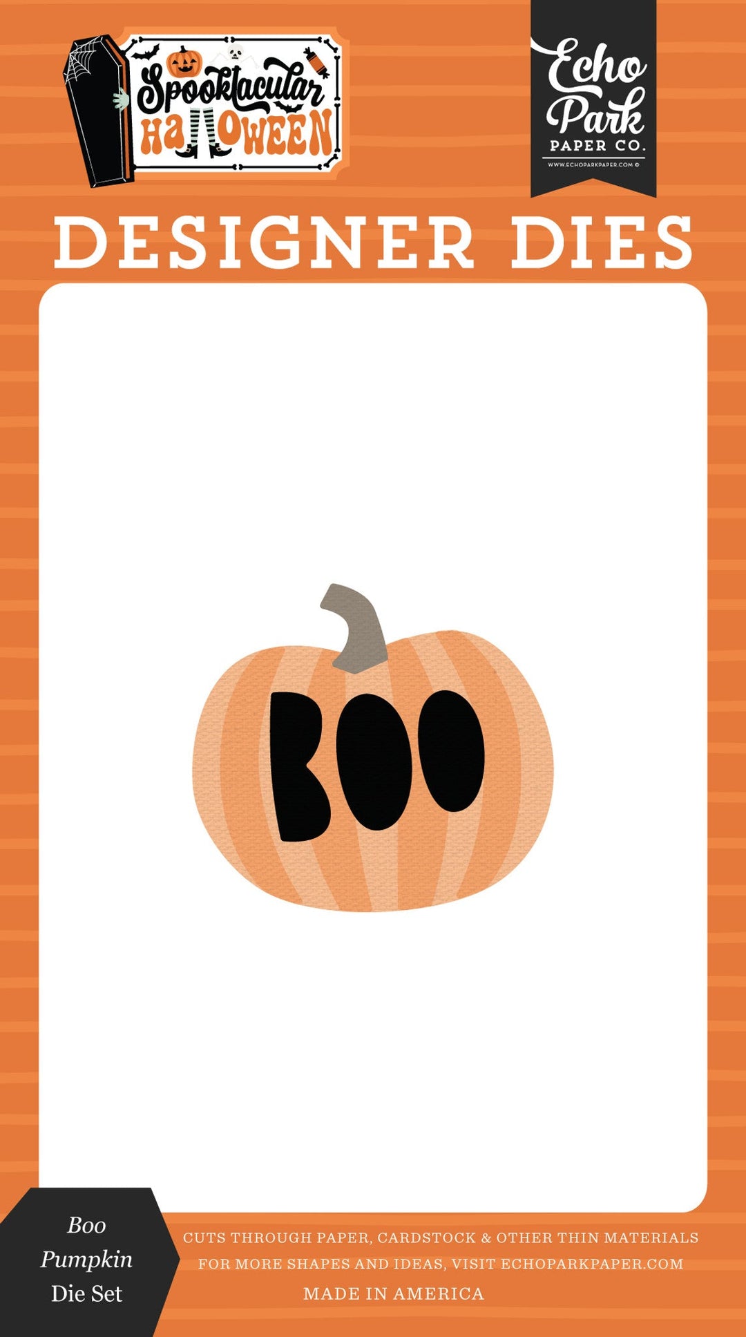 Boo Pumpkin Die Set - Spooktacular Halloween - Echo Park