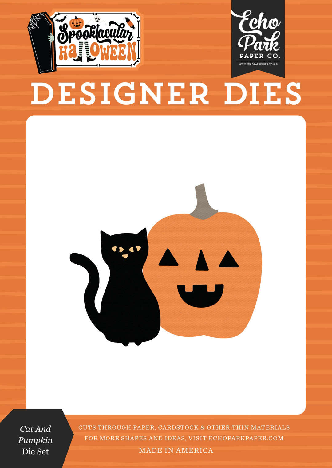 Cat And Pumpkin Die Set - Spooktacular Halloween - Echo Park